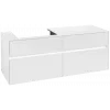 Villeroy & Boch Collaro Тумба под раковину, с подсветкой, 4 выдвижных ящика, 1400 x 548 x 500 mm, Glossy White / Glossy White C085B0DH