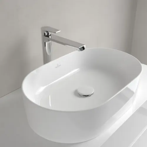 Villeroy & Boch Collaro Раковина для установки на столешницу, 560 x 360 x 145 mm, Альпийский белый, без перелива 4A195601