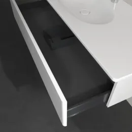 Villeroy & Boch Antao Тумба под раковину, 1 выдвижной ящик, 1188 x 256 x 493 mm, лицевая поверхность без текстурированной отделки, Glossy White Lacquer K03000GF