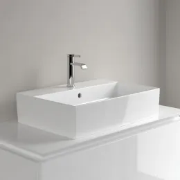 Villeroy & Boch Memento 2.0 Раковина для установки на столешницу, 600 x 420 x 140 mm, Альпийский белый CeramicPlus, с переливом 4A0760R1