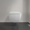 Villeroy & Boch Venticello Сиденье с крышкой для унитаза SlimSeat LINE (Sandwich), с функцией автоматического опускания (SoftClosing), со снимаемым сиденьем (QuickRelease), Альпийский белый 9M80S101