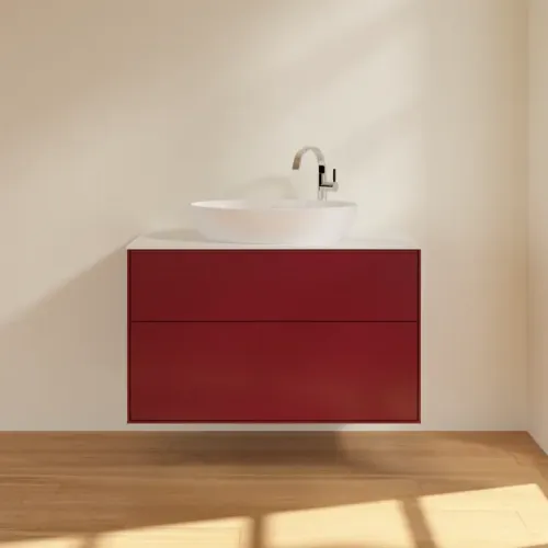 Villeroy & Boch Finion Тумба под раковину, 2 выдвижных ящика, 1000 x 603 x 501 mm, Peony Matt Lacquer F88100HB