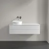 Villeroy & Boch Antao Тумба под раковину, с подсветкой, 2 выдвижных ящика, 1200 x 360 x 500 mm, лицевая поверхность без текстурированной отделки, Glossy White Lacquer / Glossy White Lacquer L22010GF