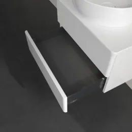 Villeroy & Boch Antao Тумба под раковину, с подсветкой, 2 выдвижных ящика, 600 x 360 x 500 mm, лицевая поверхность без текстурированной отделки, Glossy White Lacquer / Glossy White Lacquer L18010GF