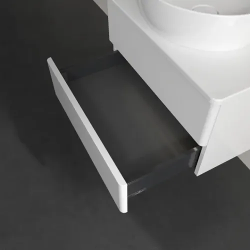 Villeroy & Boch Antao Тумба под раковину, с подсветкой, 2 выдвижных ящика, 600 x 360 x 500 mm, лицевая поверхность без текстурированной отделки, Glossy White Lacquer / Glossy White Lacquer L18010GF