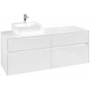 Villeroy & Boch Collaro Тумба под раковину, 4 выдвижных ящика, 1400 x 548 x 500 mm, Glossy White / Glossy White C10100DH