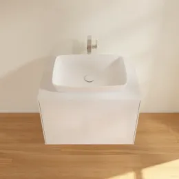 Villeroy & Boch Finion Тумба под раковину, с подсветкой, 2 выдвижных ящика, 800 x 603 x 501 mm, Glossy White Lacquer G75100GF