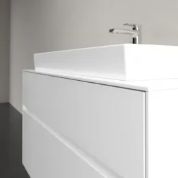 Villeroy & Boch Collaro Тумба под раковину, с подсветкой, 2 выдвижных ящика, 1000 x 548 x 500 mm, Glossy White / Glossy White C020B0DH