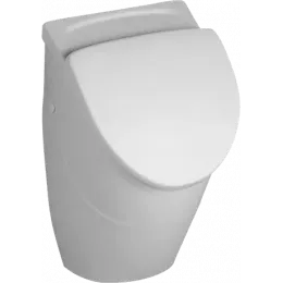 Villeroy & Boch O.novo Писсуар компактный, с отверстиями для крепежа крышки, с меткой, Скрытый подвод воды, 290 x 245 mm, Альпийский белый CeramicPlus 755706R1