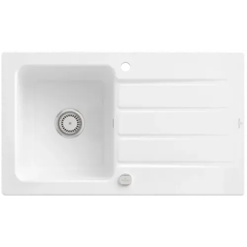 Villeroy & Boch Architectura 50 Мойка, включая Комплект слива с эксцентриком, выкл Керамика, 860 x 510 mm, Альпийский белый CeramicPlus 335002R1