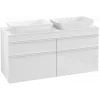 Villeroy & Boch Venticello Тумба под раковину, 4 выдвижных ящика, 1257 x 606 x 502 mm, Glossy White / Glossy White A94402DH