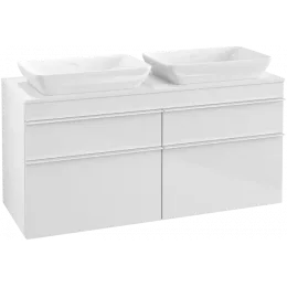 Villeroy & Boch Venticello Тумба под раковину, 4 выдвижных ящика, 1257 x 606 x 502 mm, Glossy White / Glossy White A94402DH