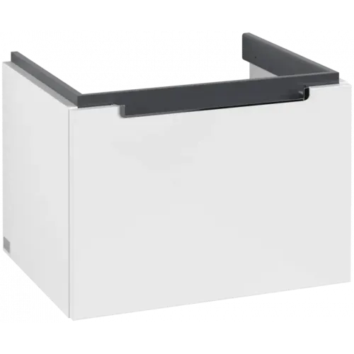 Villeroy & Boch Subway 2.0 Тумба под раковину, 1 выдвижной ящик, 587 x 420 x 454 mm, Glossy White A68710DH