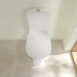Villeroy & Boch ViCare Унитаз-компакт с открытым смывным краем ViCare, напольный, Альпийский белый 4620R001