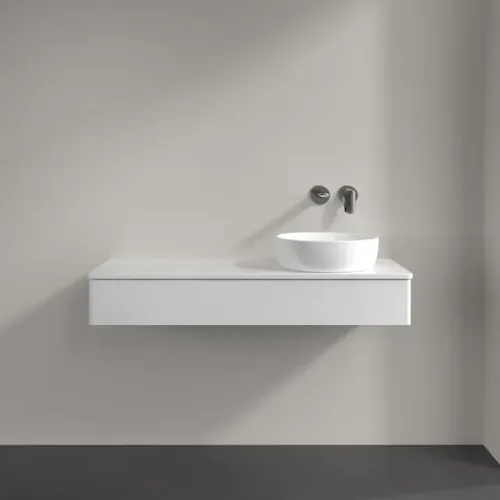 Villeroy & Boch Antao Тумба под раковину, 1 выдвижной ящик, 1200 x 190 x 500 mm, лицевая поверхность без текстурированной отделки, Glossy White Lacquer / Glossy White Lacquer K12010GF