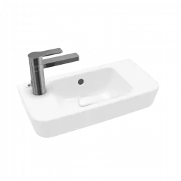 Villeroy & Boch O.novo Раковина компактная, 500 x 250 x 145 mm, Альпийский белый CeramicPlus, с переливом 4342L5R1