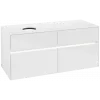 Villeroy & Boch Collaro Тумба под раковину, с подсветкой, 4 выдвижных ящика, 1200 x 548 x 500 mm, Glossy White / Glossy White C042B0DH
