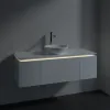 Villeroy & Boch Legato Тумба под раковину, с подсветкой, 3 выдвижных ящика, 1200 x 380 x 500 mm, Glossy White / Glossy White B577L0DH