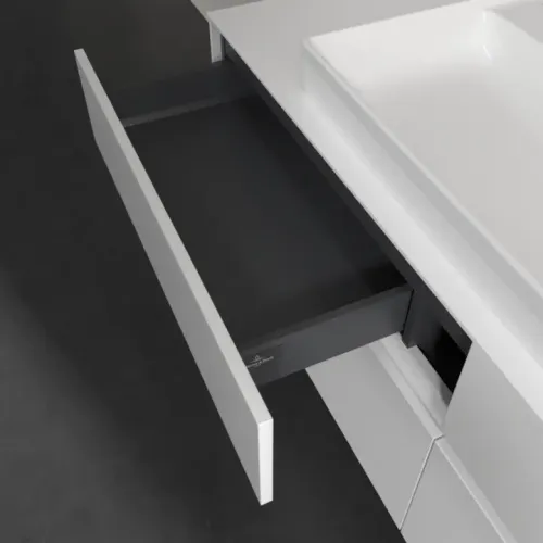 Villeroy & Boch Collaro Тумба под раковину, с подсветкой, 4 выдвижных ящика, 1600 x 548 x 500 mm, Glossy White / Glossy White C031B0DH