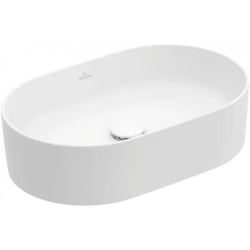 Villeroy & Boch Collaro Раковина для установки на столешницу, 560 x 360 x 145 mm, Stone White CeramicPlus, без перелива 4A1956RW