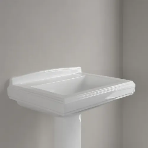 Villeroy & Boch Hommage Pаковина, 750 x 580 x 200 mm, Альпийский белый CeramicPlus, с переливом 7101A1R1