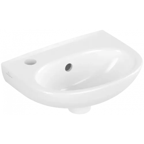 Villeroy & Boch O.novo Раковина компактная, 360 x 275 x 145 mm, Альпийский белый, с переливом 43403L01