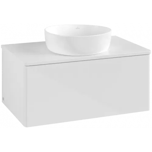 Villeroy & Boch Antao Тумба под раковину, 1 выдвижной ящик, 800 x 360 x 500 mm, лицевая поверхность без текстурированной отделки, Glossy White Lacquer / Glossy White Lacquer K30010GF
