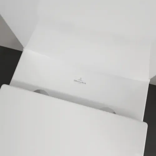 Villeroy & Boch Subway 3.0 ViClean унитаз-компакт с открытым смывным краем, напольный, с TwistFlush, Альпийский белый 4672T001