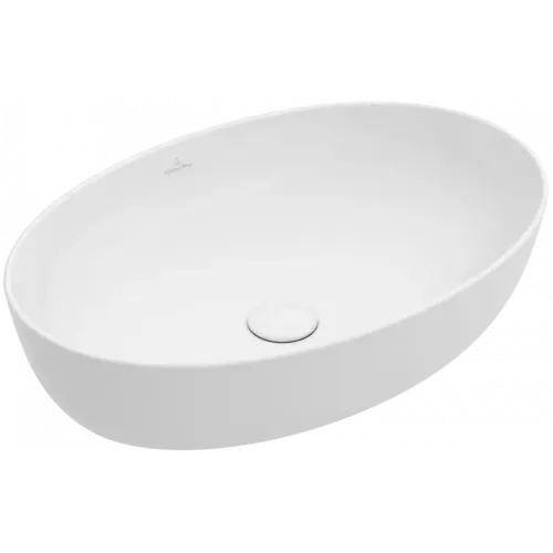 Villeroy & Boch Artis Раковина для установки на столешницу, 610 x 410 x 130 mm, Альпийский белый, без перелива 41986101