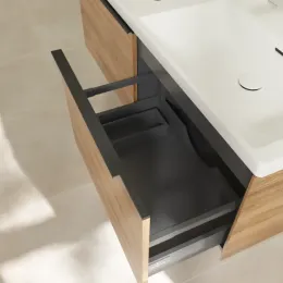 Villeroy & Boch Subway 3.0 Тумба под раковину, 2 выдвижных ящика, 1272 x 429 x 478 mm, Oak Kansas C56701RH