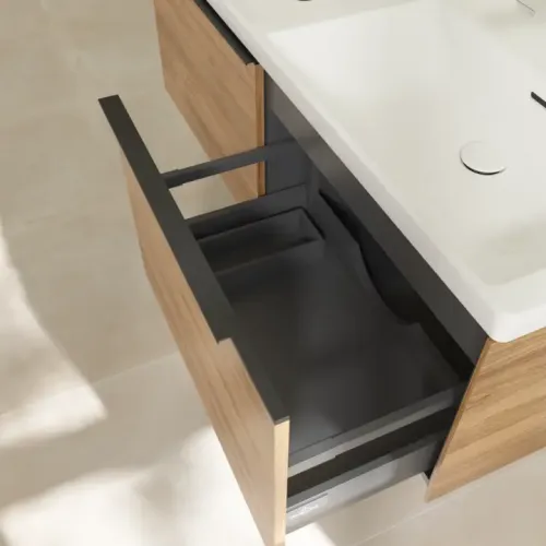 Villeroy & Boch Subway 3.0 Тумба под раковину, 2 выдвижных ящика, 1272 x 429 x 478 mm, Oak Kansas C56701RH