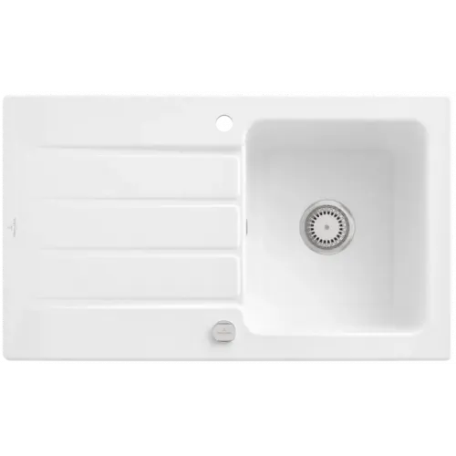 Villeroy & Boch Architectura 50 Мойка, включая Комплект слива с эксцентриком, выкл Керамика, 860 x 510 mm, Альпийский белый CeramicPlus 335002R1