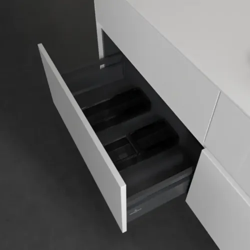 Villeroy & Boch Collaro Тумба под раковину, 4 выдвижных ящика, 1400 x 548 x 500 mm, Glossy White / Glossy White C11800DH