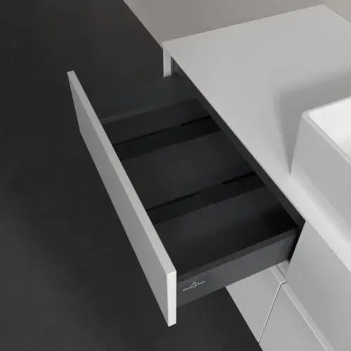 Villeroy & Boch Collaro Тумба под раковину, с подсветкой, 4 выдвижных ящика, 1200 x 548 x 500 mm, Glossy White / Glossy White C130B0DH