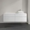 Villeroy & Boch Collaro Тумба под раковину, с подсветкой, 4 выдвижных ящика, 1600 x 548 x 500 mm, Glossy White / Glossy White C051B0DH