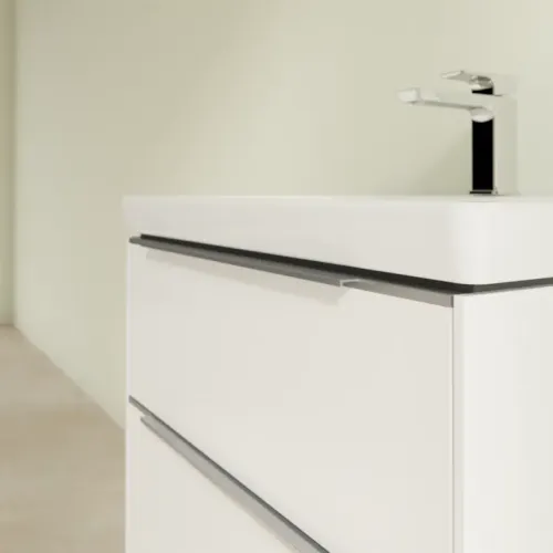 Villeroy & Boch Subway 3.0 Тумба под раковину, 2 выдвижных ящика, 622 x 576 x 478 mm, Pure White C57600VF
