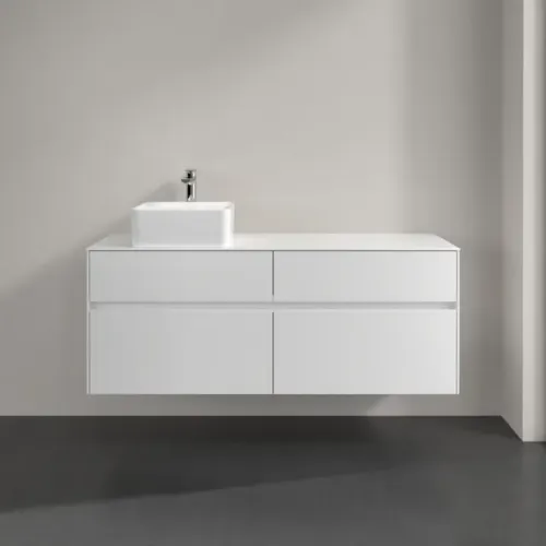 Villeroy & Boch Collaro Тумба под раковину, 4 выдвижных ящика, 1400 x 548 x 500 mm, Glossy White / Glossy White C04600DH