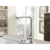 Villeroy & Boch Modern Steel Low pressure Однорычажный смеситель для мойки Однорычажный смеситель для мойки, выкл Нержавеющая сталь, Сплошная нержавеющая сталь 966811LC