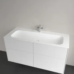 Villeroy & Boch Finion Pаковина для установки на тумбу, 1200 x 500 x 160 mm, Stone White CeramicPlus, со скрытым переливом, нешлифованный 4164CBRW