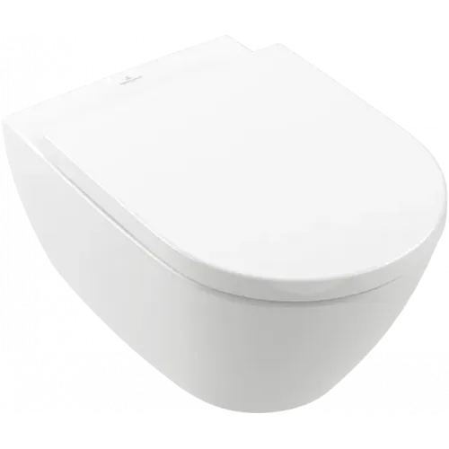 Villeroy & Boch Subway 2.0 Унитаз с открытым смывным краем, настенный, с AntiBac, Альпийский белый AntiBac CeramicPlus 5614R0T2
