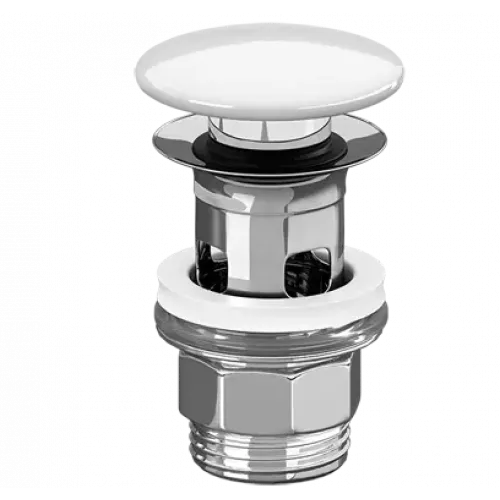 Villeroy & Boch Аксессуары Нажимной донный клапан с керамической крышкой, 100 x 135 x 69,5 mm, Альпийский белый 8L033401