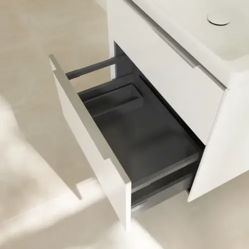 Villeroy & Boch Subway 3.0 Тумба под раковину, 2 выдвижных ящика, 622 x 576 x 478 mm, Pure White C57600VF