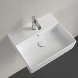 Villeroy & Boch Memento 2.0 Pаковина, 500 x 420 x 140 mm, Альпийский белый CeramicPlus, с переливом, шлифованный 4A225GR1