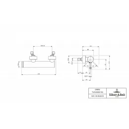 Смеситель Villeroy & Boch Dawn TVS10630115061 для душа, хром TVS10630115061