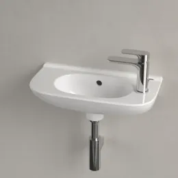 Villeroy & Boch O.novo Раковина компактная, 500 x 250 x 175 mm, Альпийский белый, с переливом 53615001