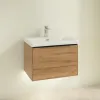 Villeroy & Boch Subway 3.0 Тумба под раковину, с подсветкой, 1 выдвижной ящик, 622 x 429 x 478 mm, Oak Kansas C575L1RH