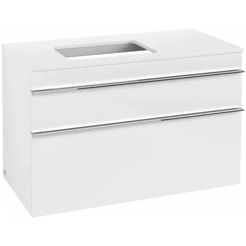 Villeroy & Boch Venticello Тумба под раковину, 2 выдвижных ящика, 957 x 606 x 502 mm, Glossy White / Glossy White A94201DH