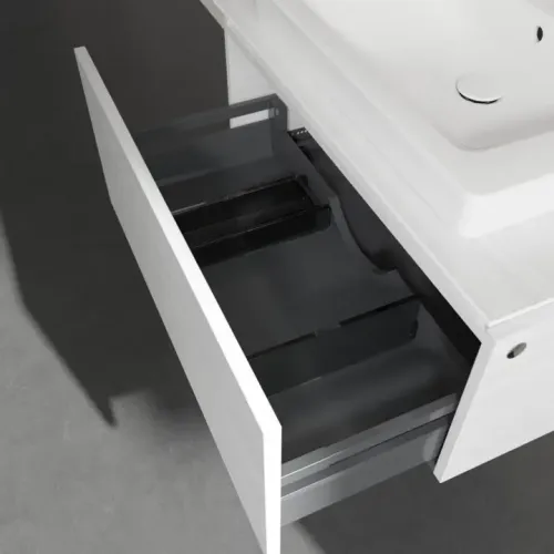 Villeroy & Boch Legato Тумба под раковину, 1 выдвижной ящик, 800 x 380 x 500 mm, White Wood / White Wood B67800E8