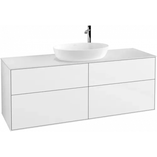 Villeroy & Boch Finion Тумба под раковину, 4 выдвижных ящика, 1600 x 603 x 501 mm, Glossy White Lacquer F97100GF