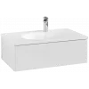 Villeroy & Boch Antao Тумба под раковину, 1 выдвижной ящик, 788 x 256 x 496 mm, лицевая поверхность без текстурированной отделки, Glossy White Lacquer K01000GF